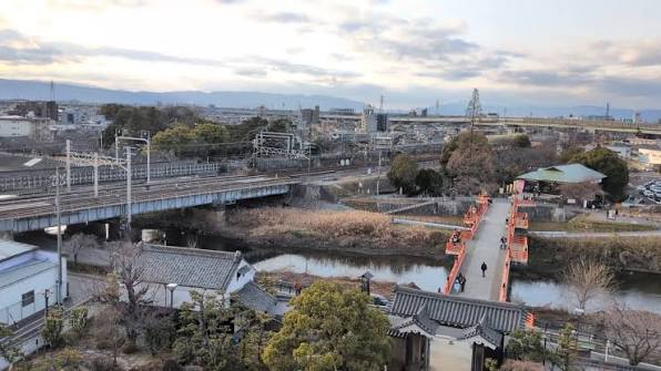 清洲城周辺から見た街並み