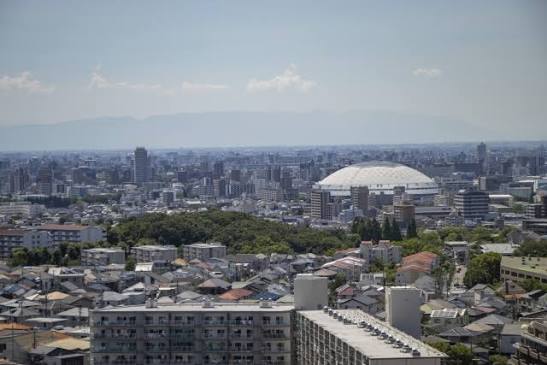 名古屋市東区の住宅地と市街地