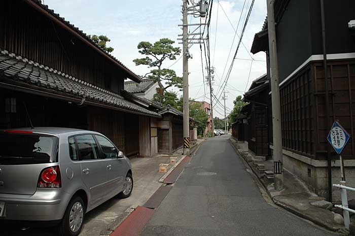 有松の旧東海道沿いの住宅街