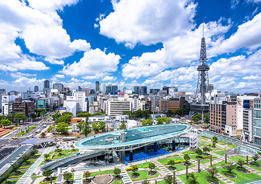 栄の街並みと中部電力MIRAI TOWER