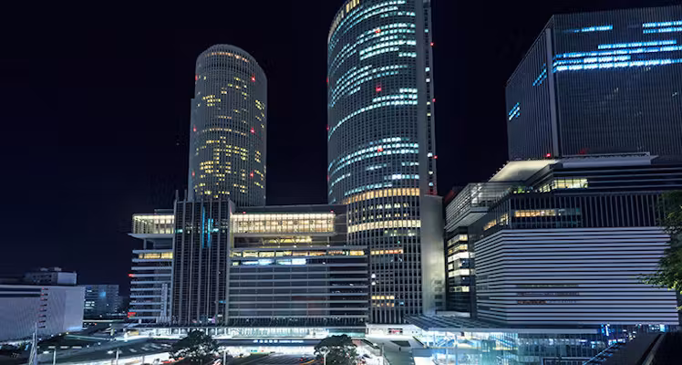 名古屋駅周辺の夜景