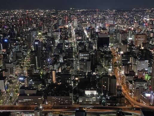 名古屋市中心部の夜景