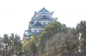 名古屋城を望む名古屋市西区周辺の風景