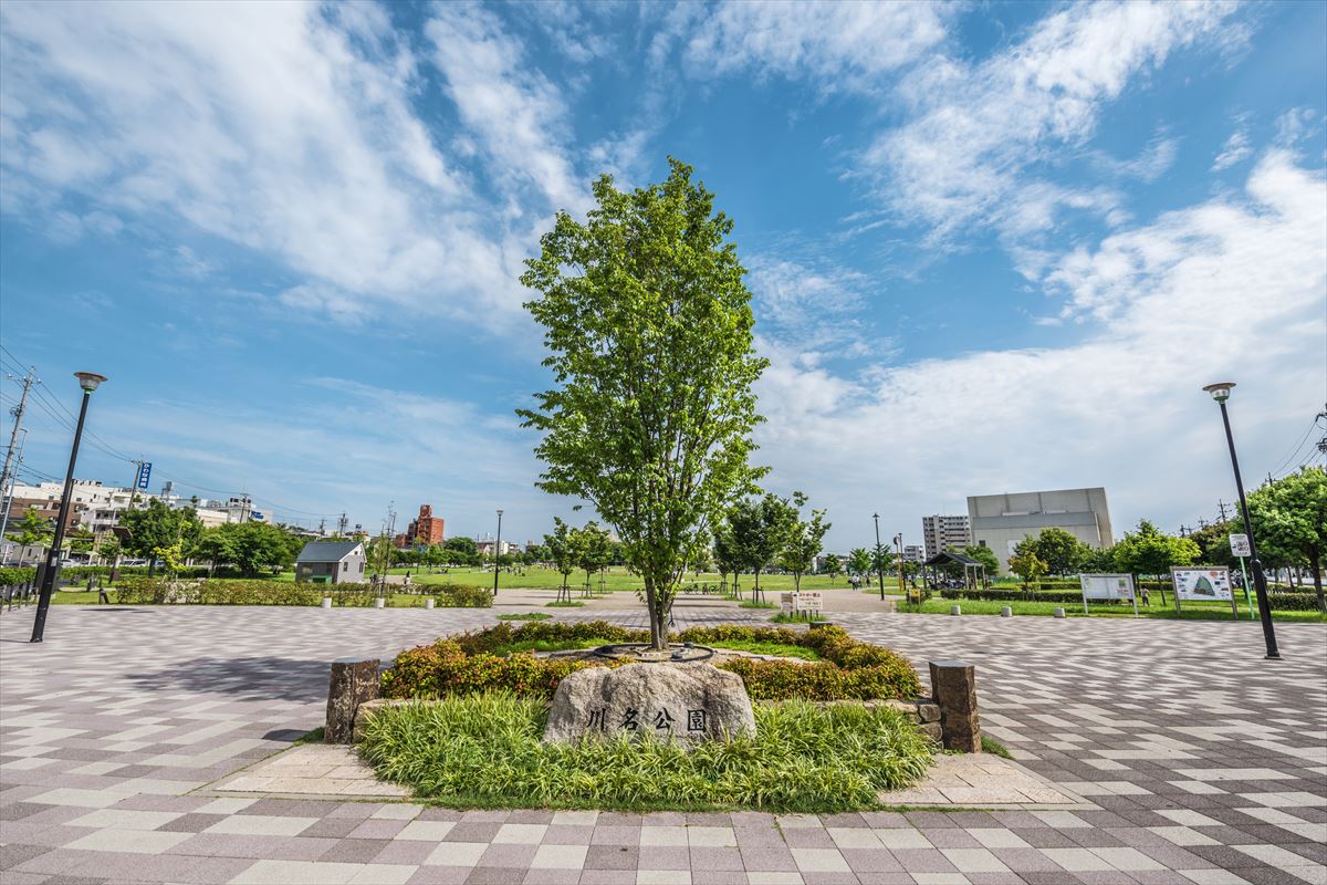 緑が広がる川名公園