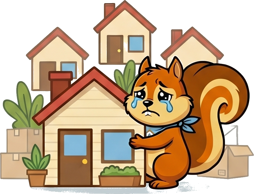 引っ越したくないリスバくん